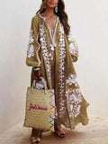 Printed Oversized Boho Maxi Dress