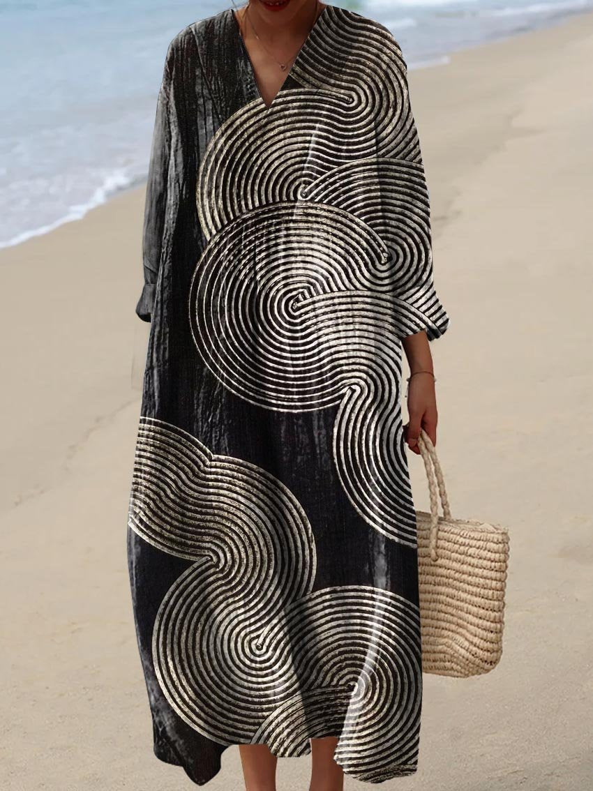 KAIA | ELEGANT GRAPHIC DRESS