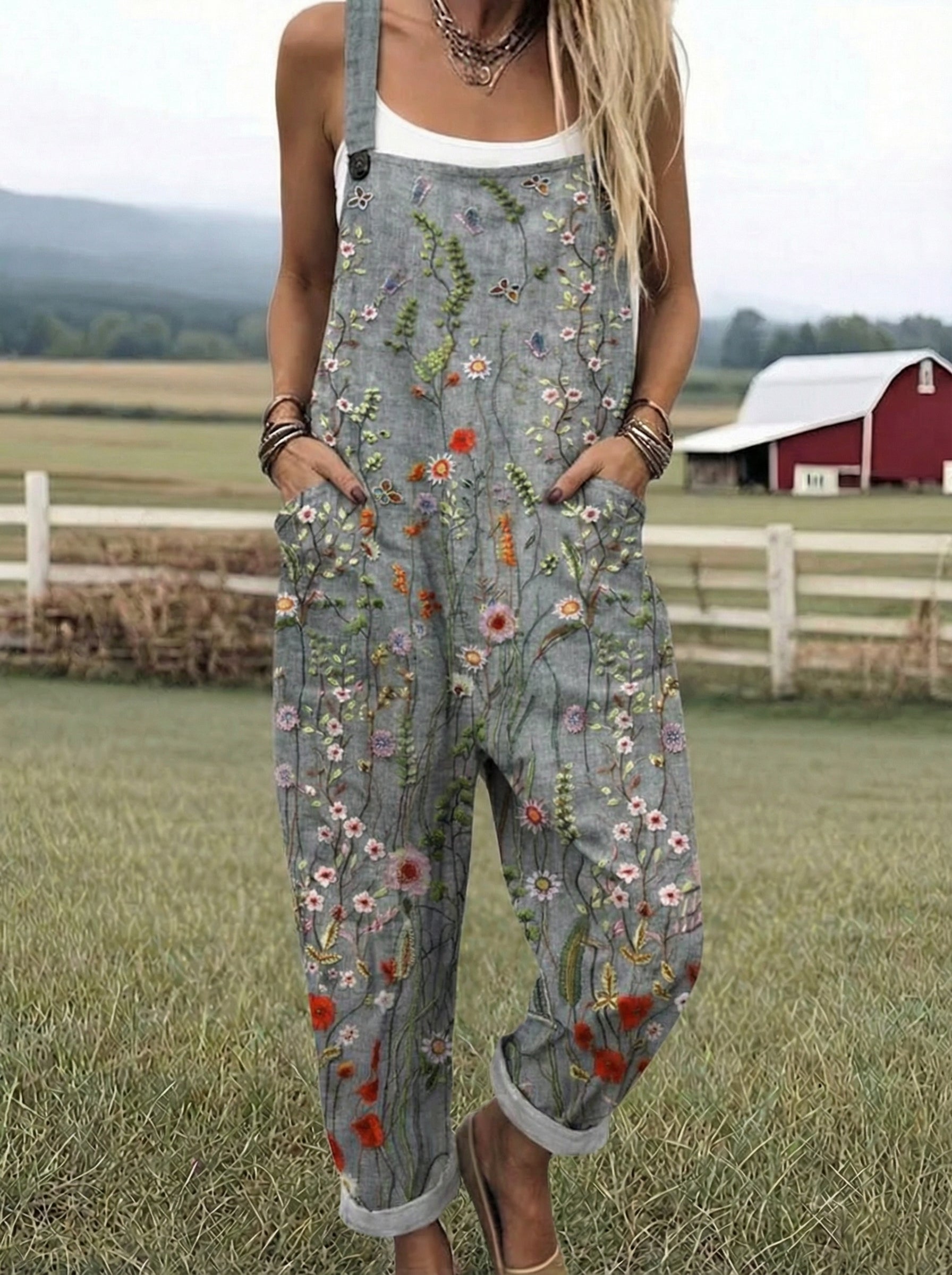 LS™ | Comfort Fit Printed Garden Trousers