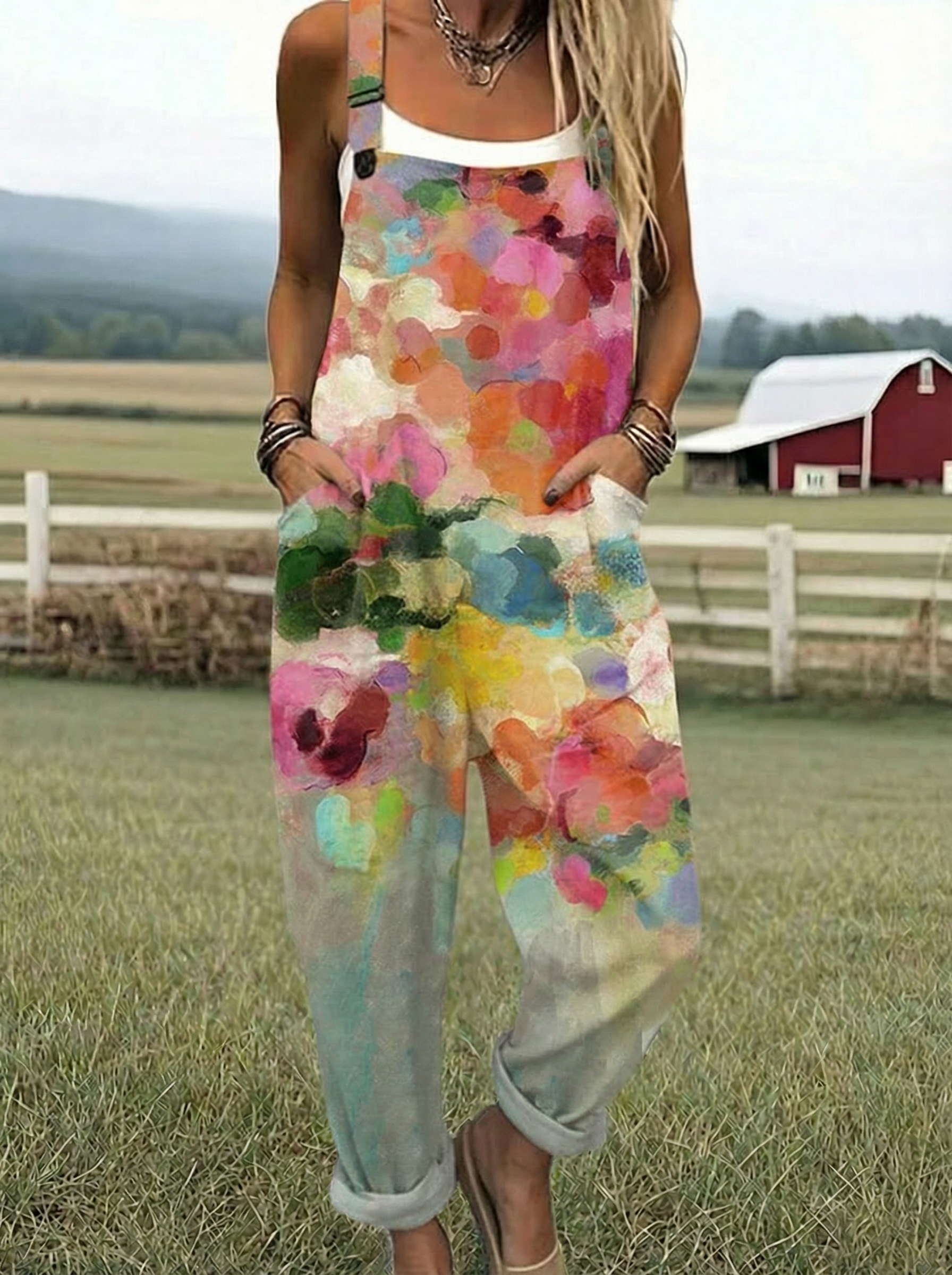Nicky | Artistic Jumpsuit with Flowers