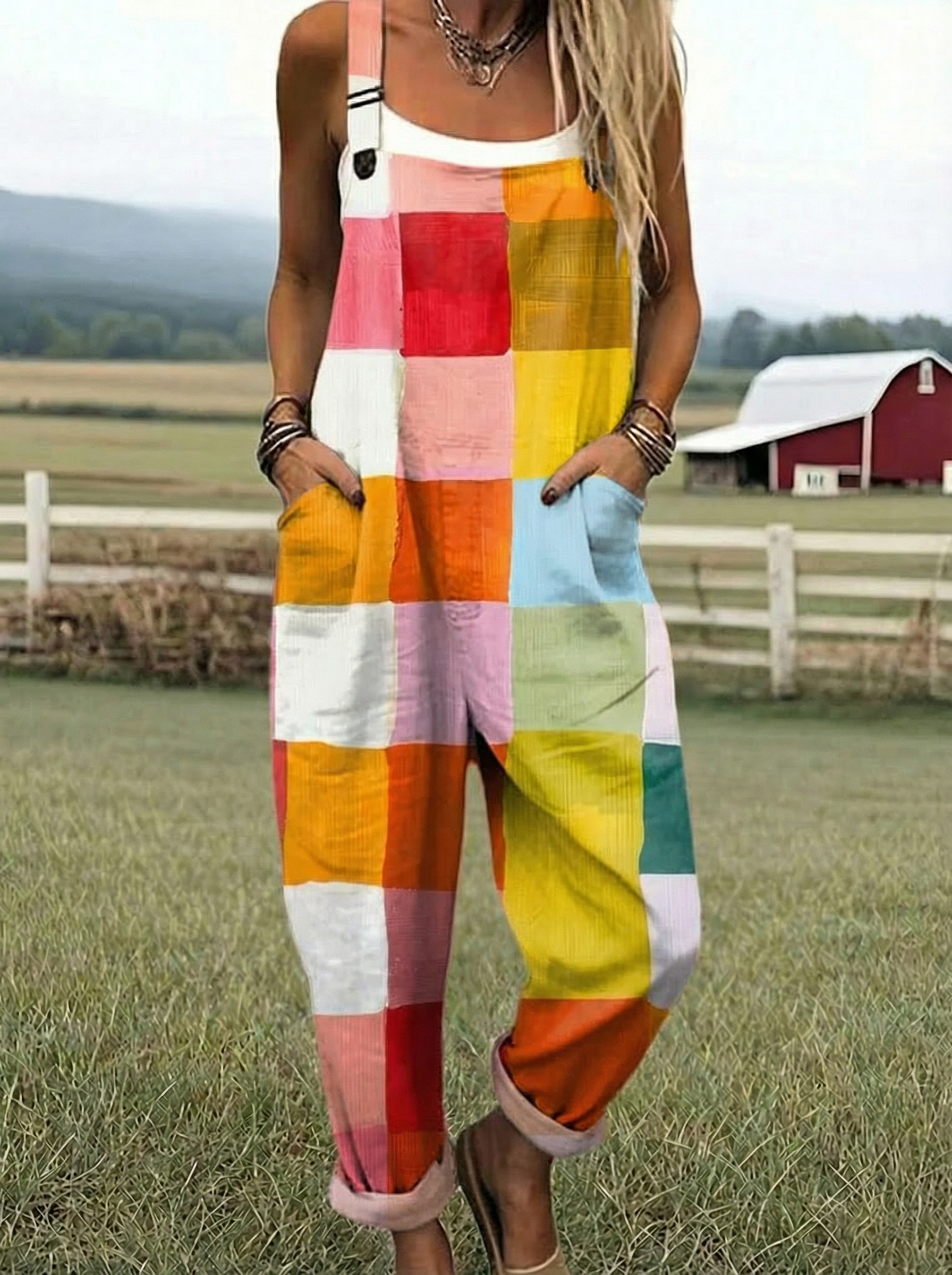 Willow | Gioia Patchwork Jumpsuit