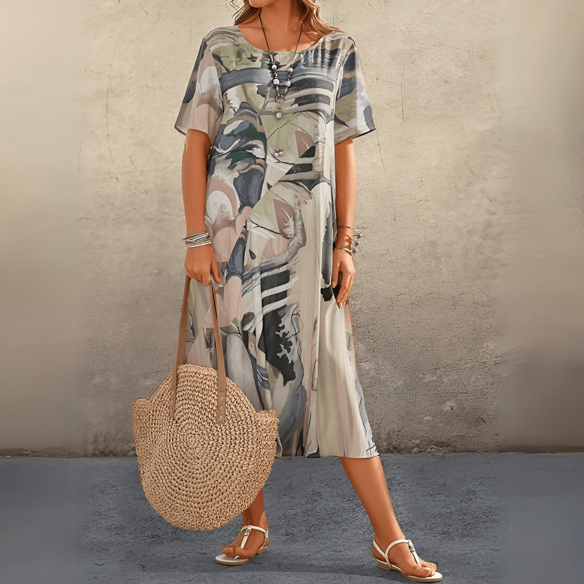 JOELLE | FLORAL DRESS IN A LIGHT AND ELEGANT STYLE - Rossis Family Boutique Miami