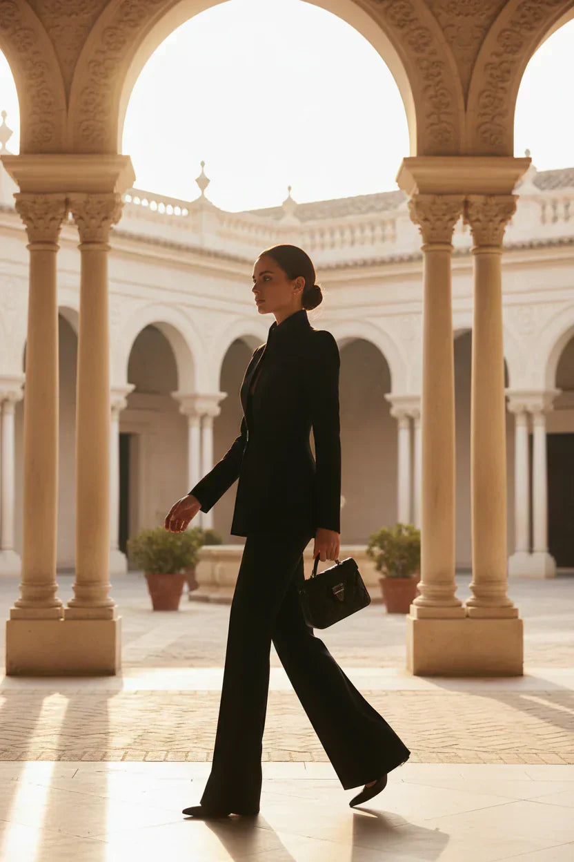 GIA | Blazer and Palazzo Pants Set