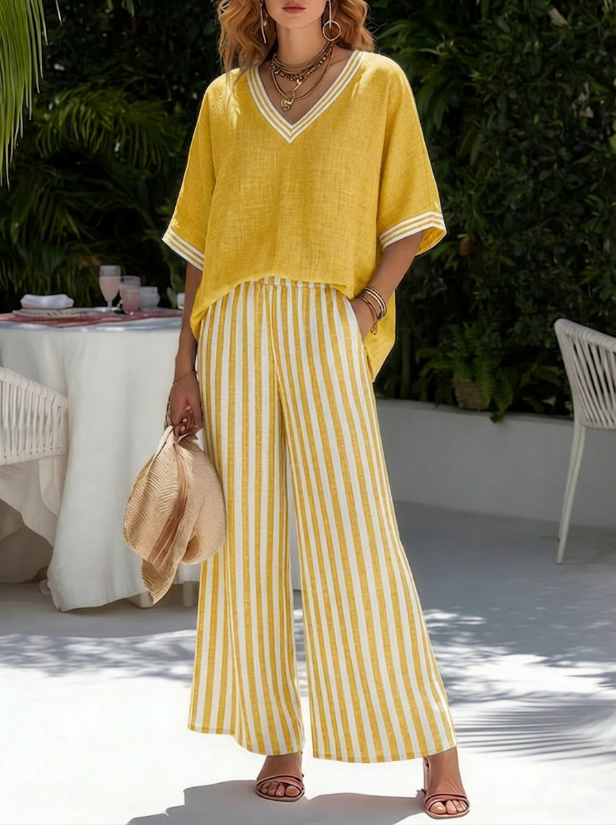 ELENA – STRIPED SET