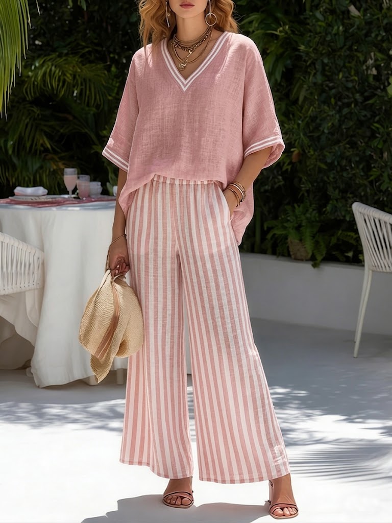 ELENA – STRIPED SET