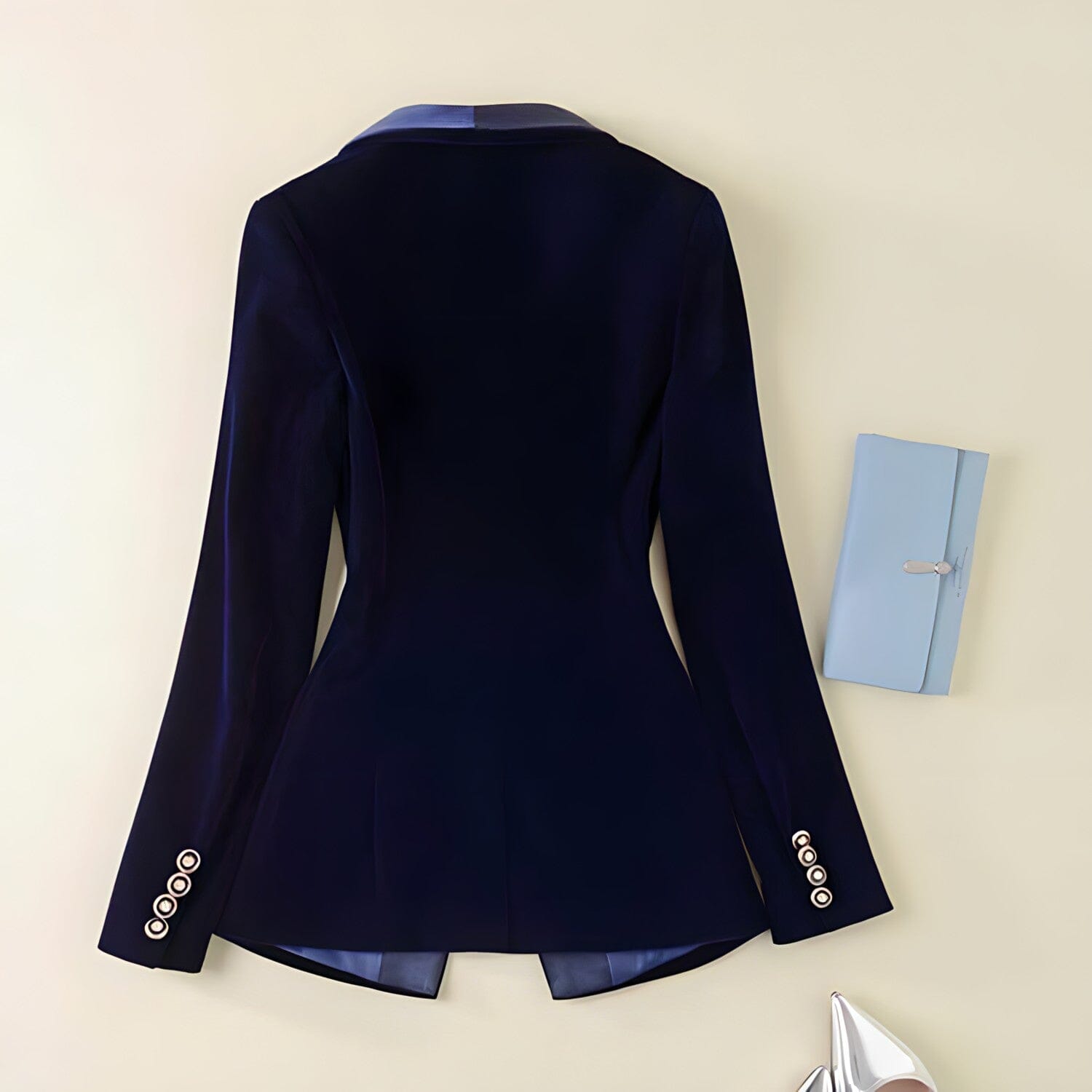 Camille Velvet Blazer - Slim Fit, Single Button - Luxe Atire