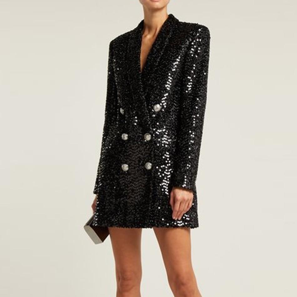 Robinson Sequin Blazer Women - Double - Breasted, Slim Fit - Luxe Atire