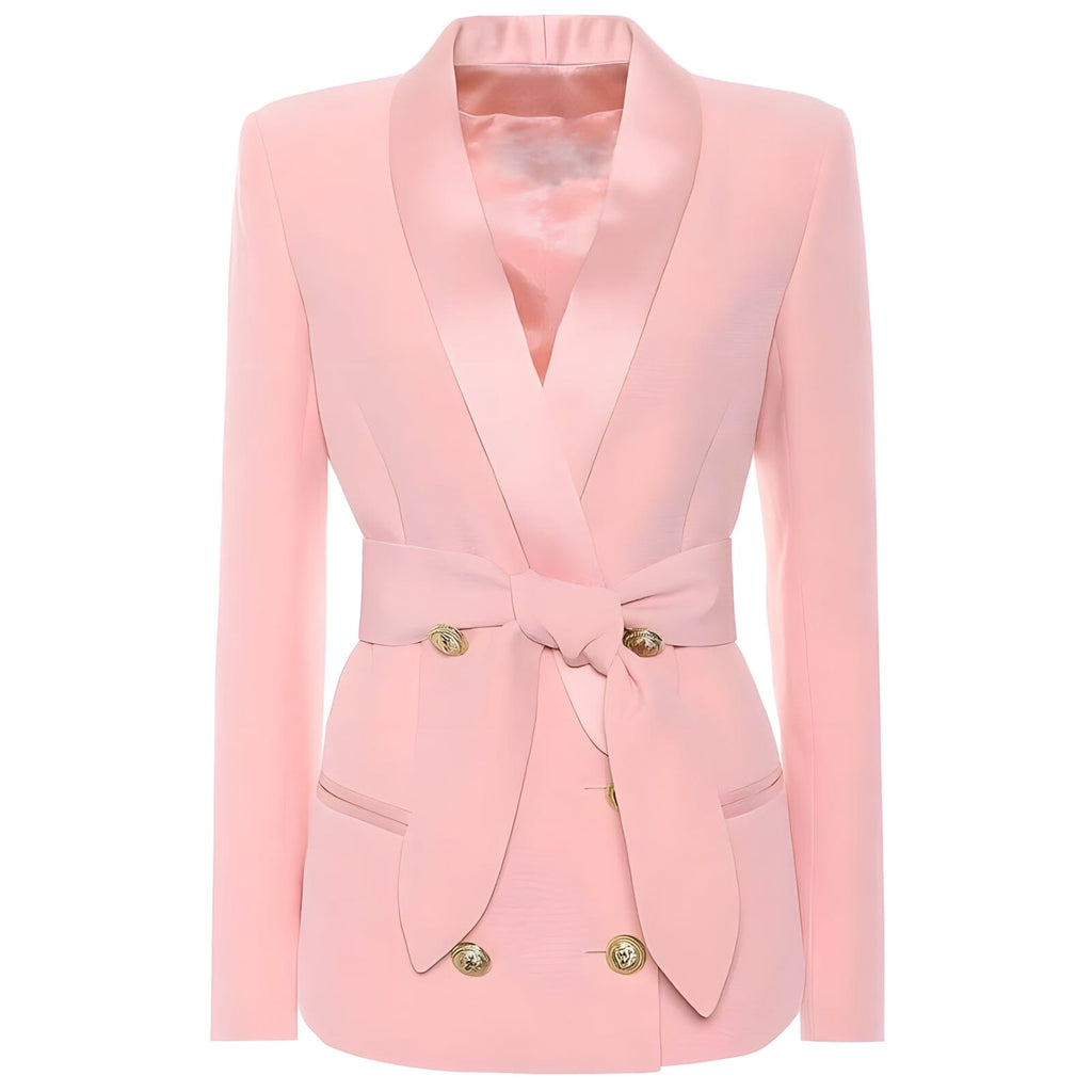 The Riley Belted Slim Fit Blazer - Luxe Atire