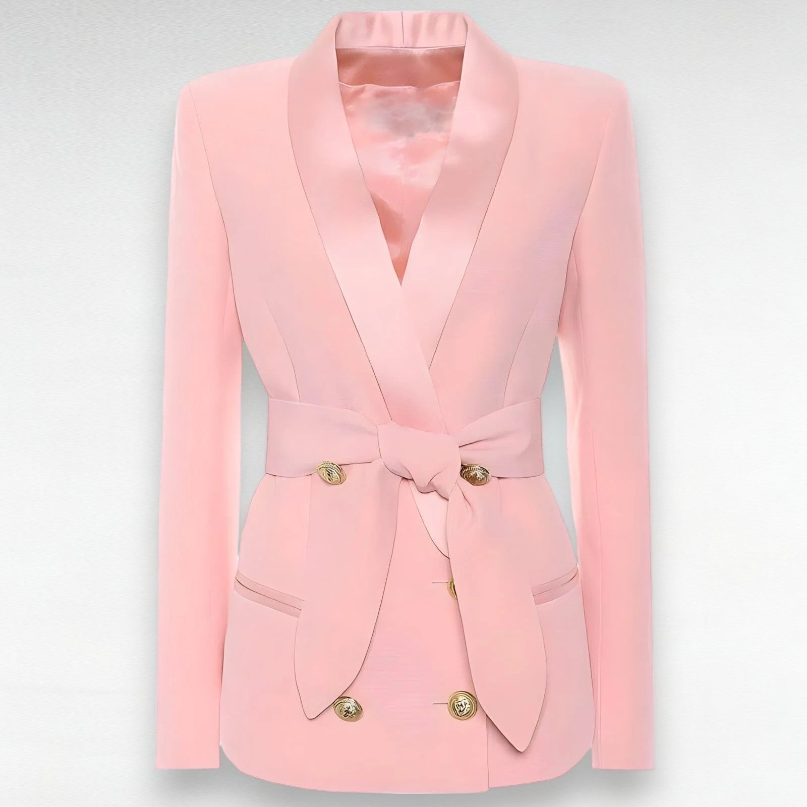 The Riley Belted Slim Fit Blazer - Luxe Atire