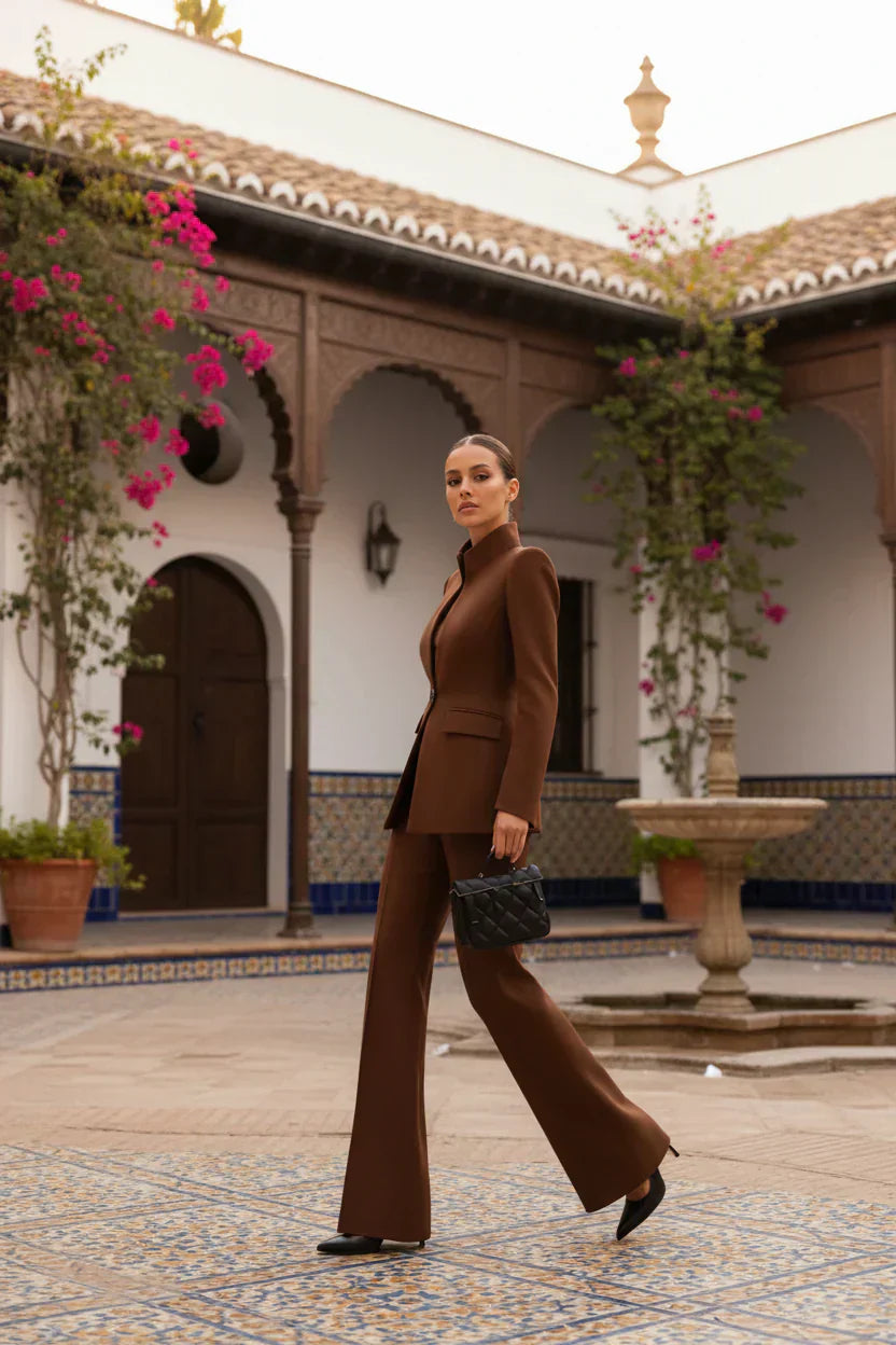 GIA | Blazer and Palazzo Pants Set