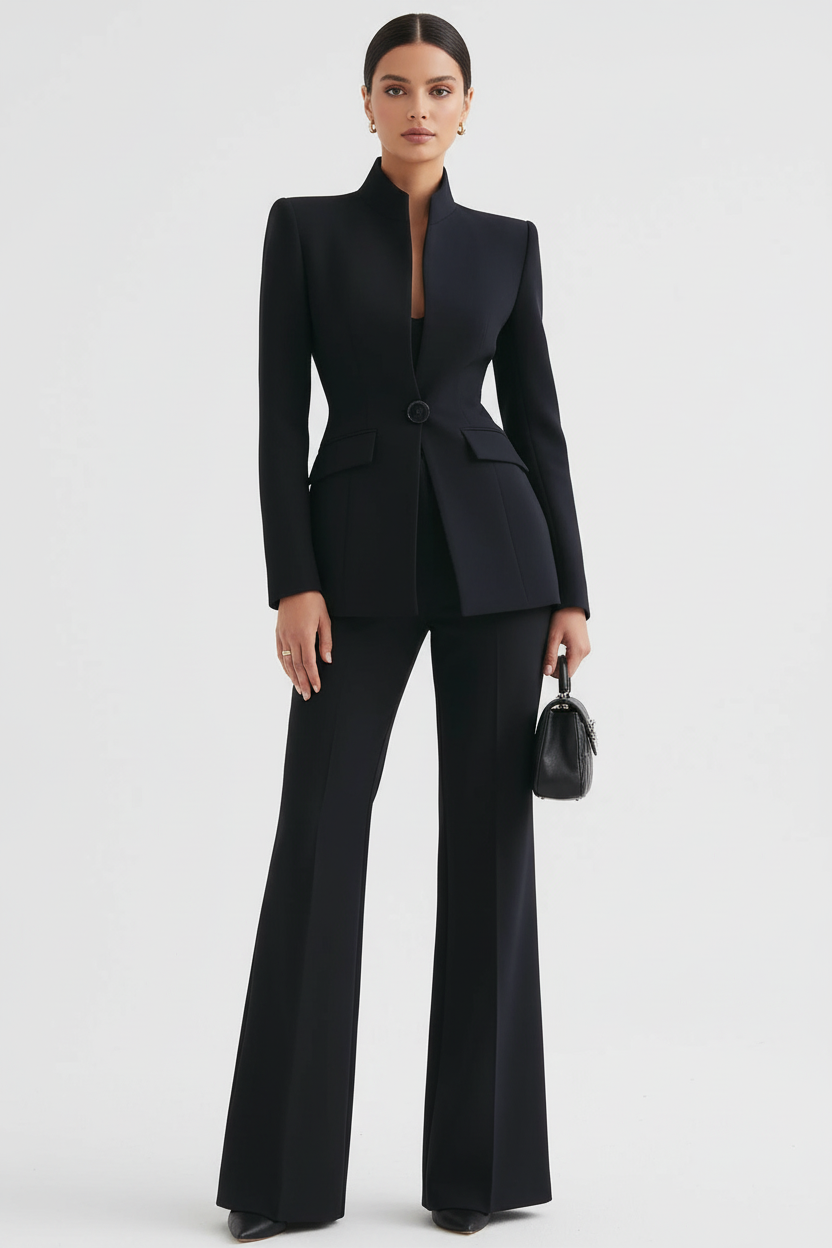 GIA | Blazer and Palazzo Pants Set