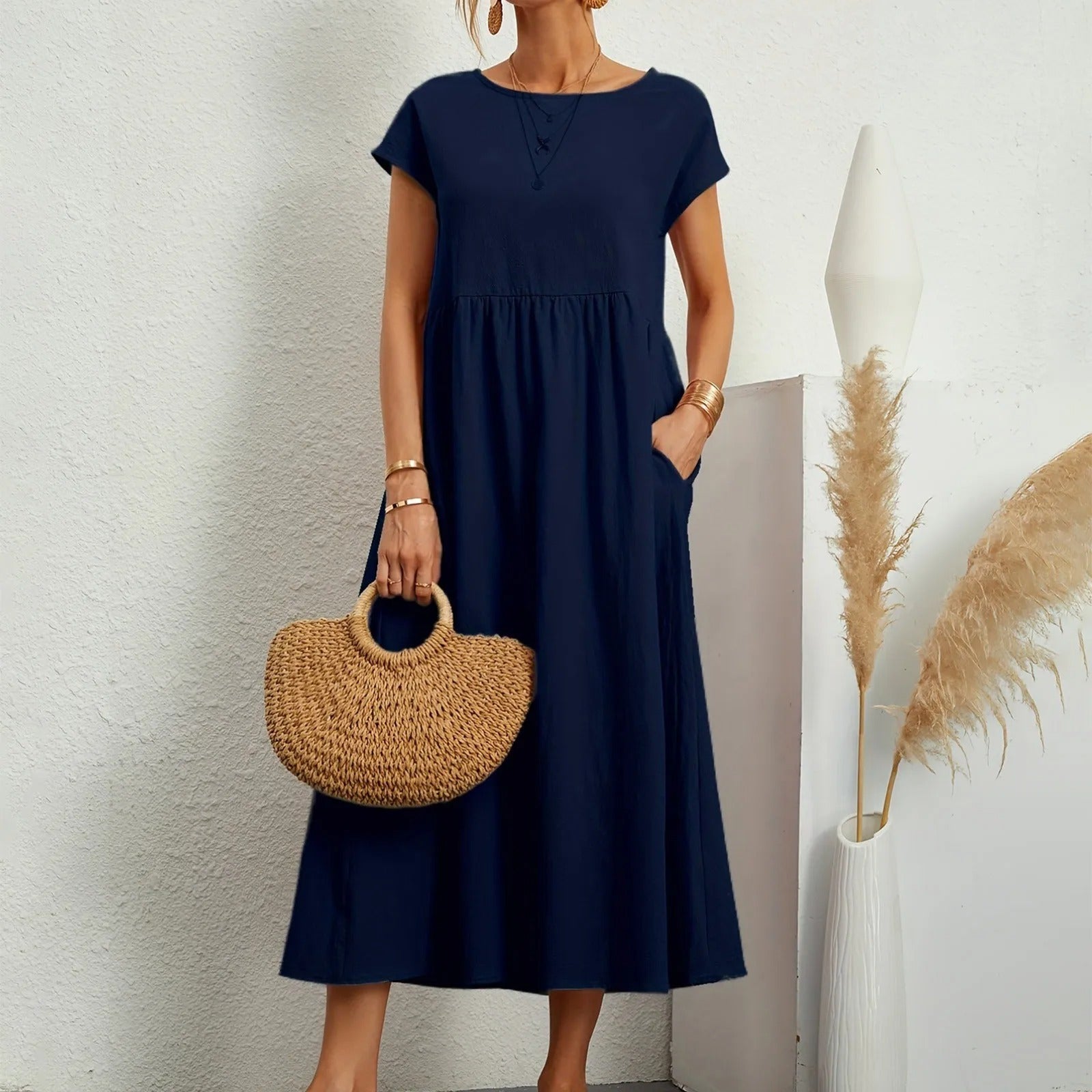 CATHERINE | ELEGANT ESSENTIAL DRESS - Rossis Family Boutique Miami