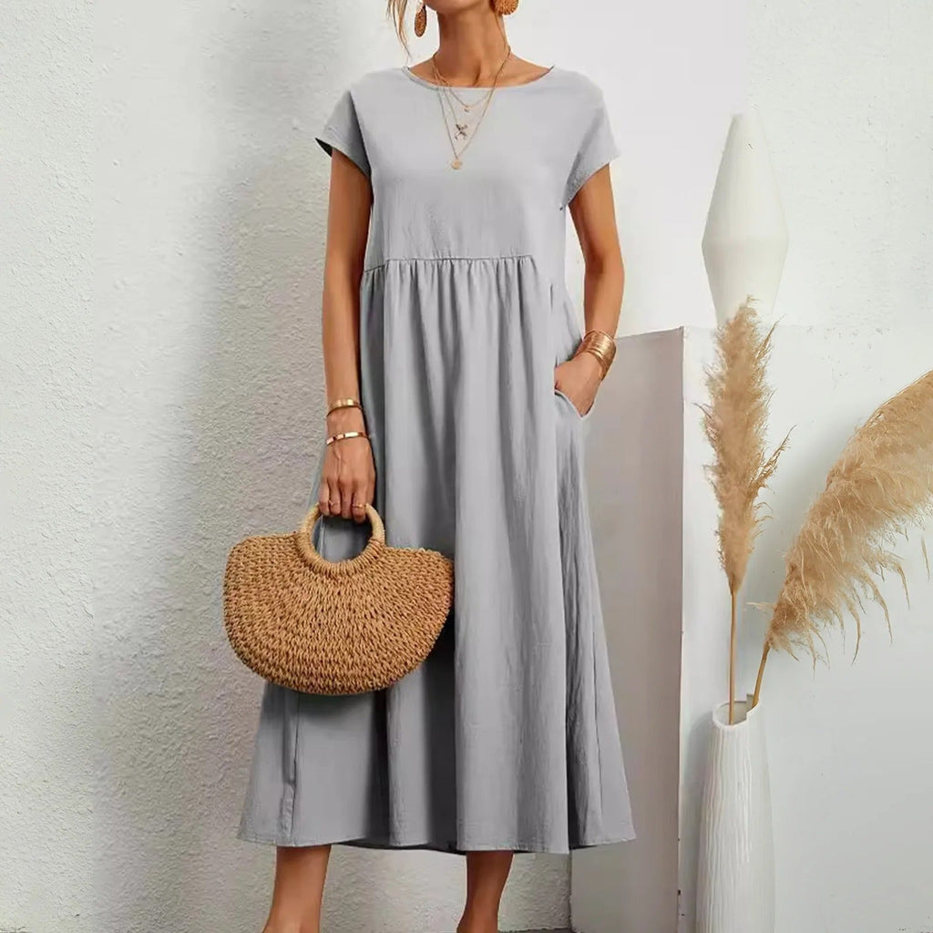 CATHERINE | ELEGANT ESSENTIAL DRESS - Rossis Family Boutique Miami