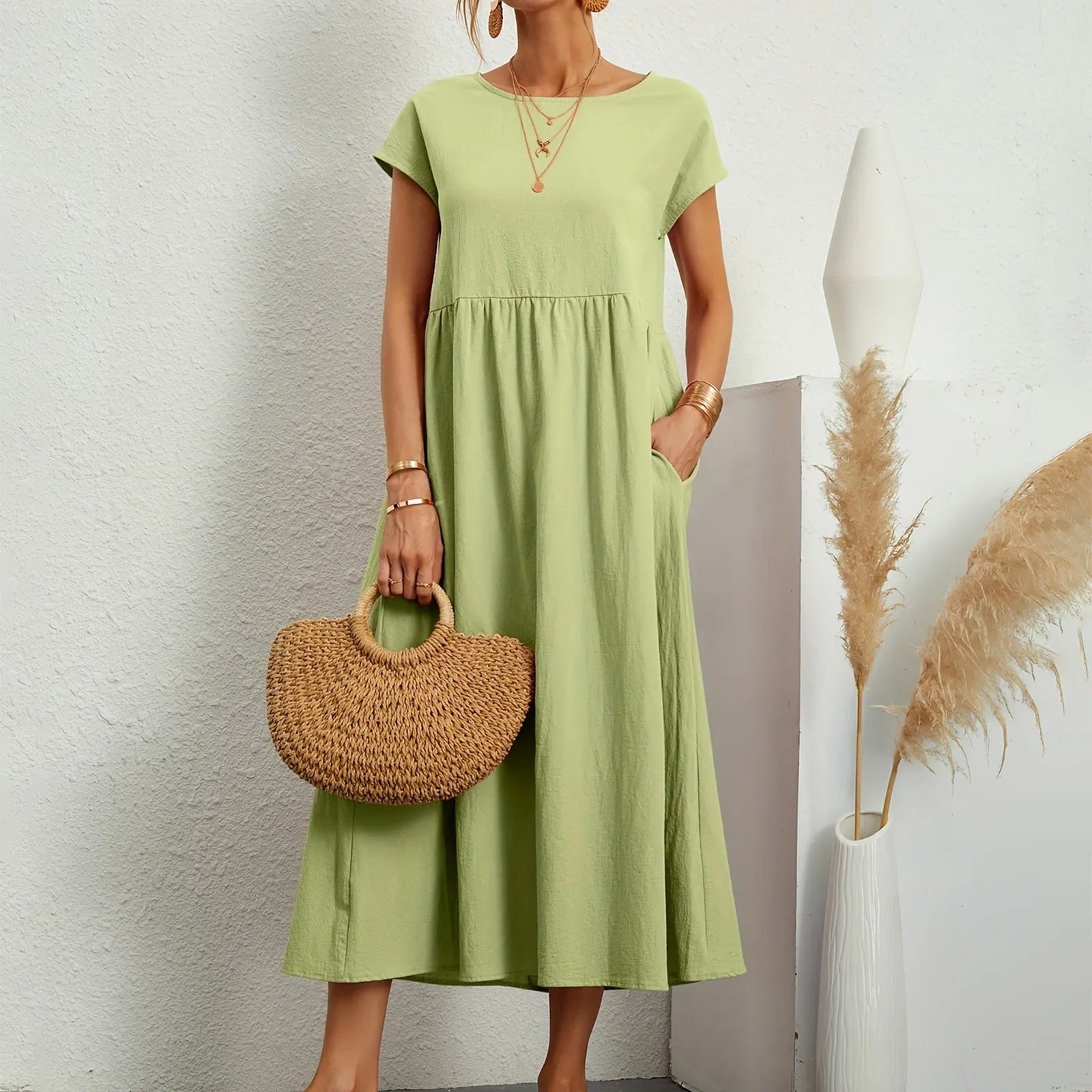 CATHERINE | ELEGANT ESSENTIAL DRESS - Rossis Family Boutique Miami