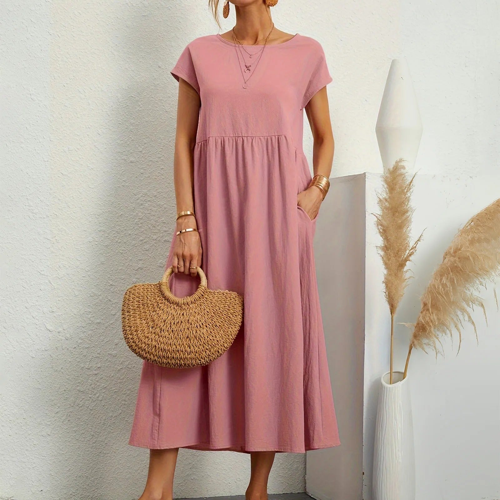 CATHERINE | ELEGANT ESSENTIAL DRESS - Rossis Family Boutique Miami