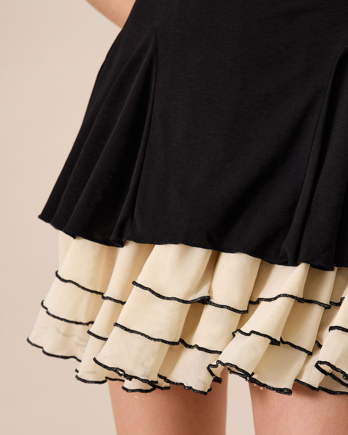 Black Knit Bodycon Mini Dress