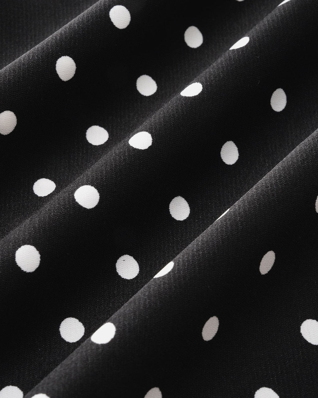 Black Polka Dot Slip Maxi Dress with Cowl Neck