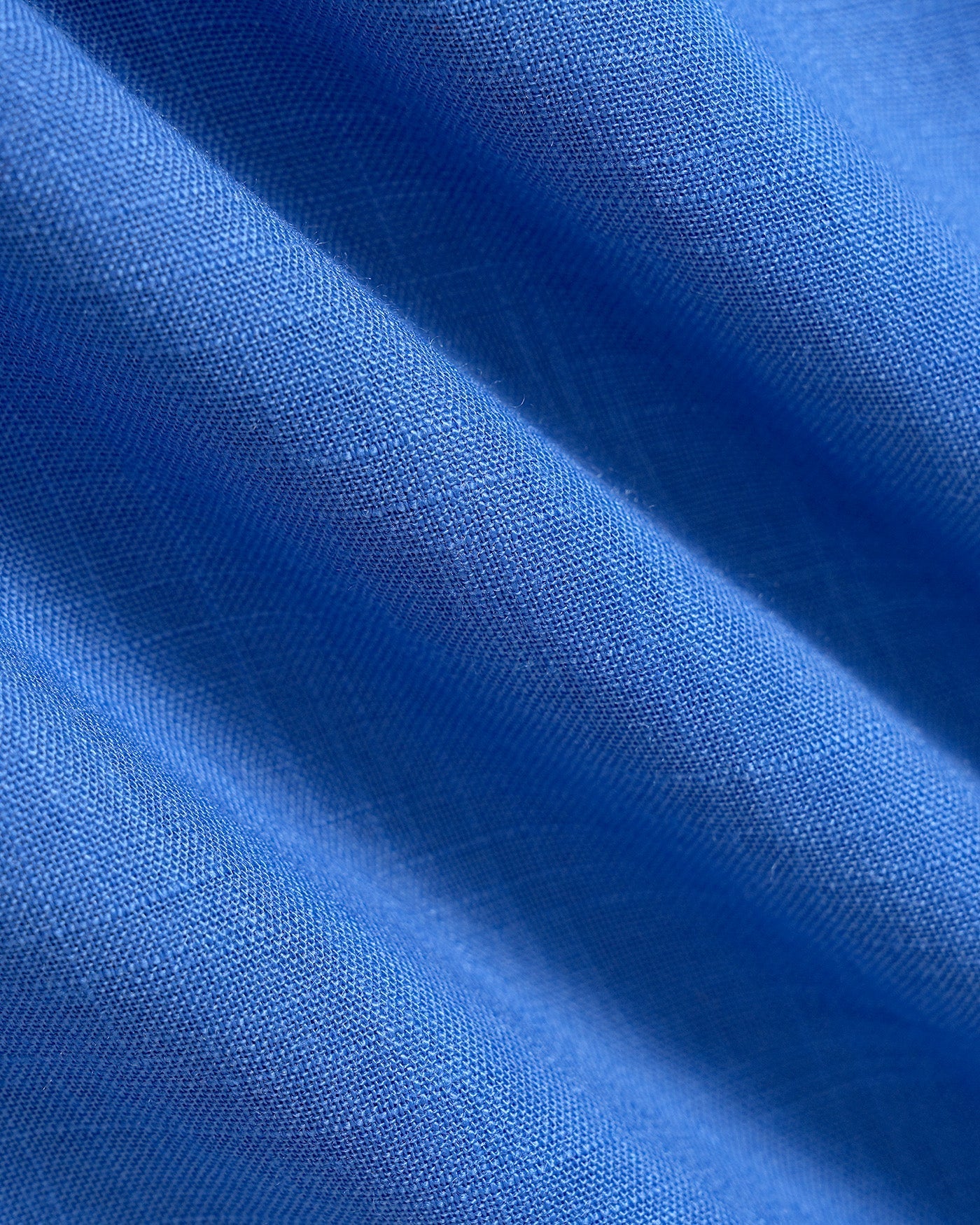Blue Midi Dress with Square Neck, Bows and Pockets