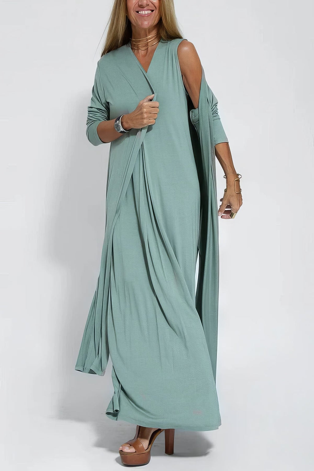 CLAIRE | ELEGANT LONG DRESS - Rossis Family Boutique Miami